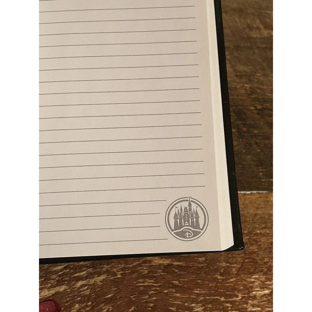 Walt Disney World Hardcover Black Faux Leather Bound Journal